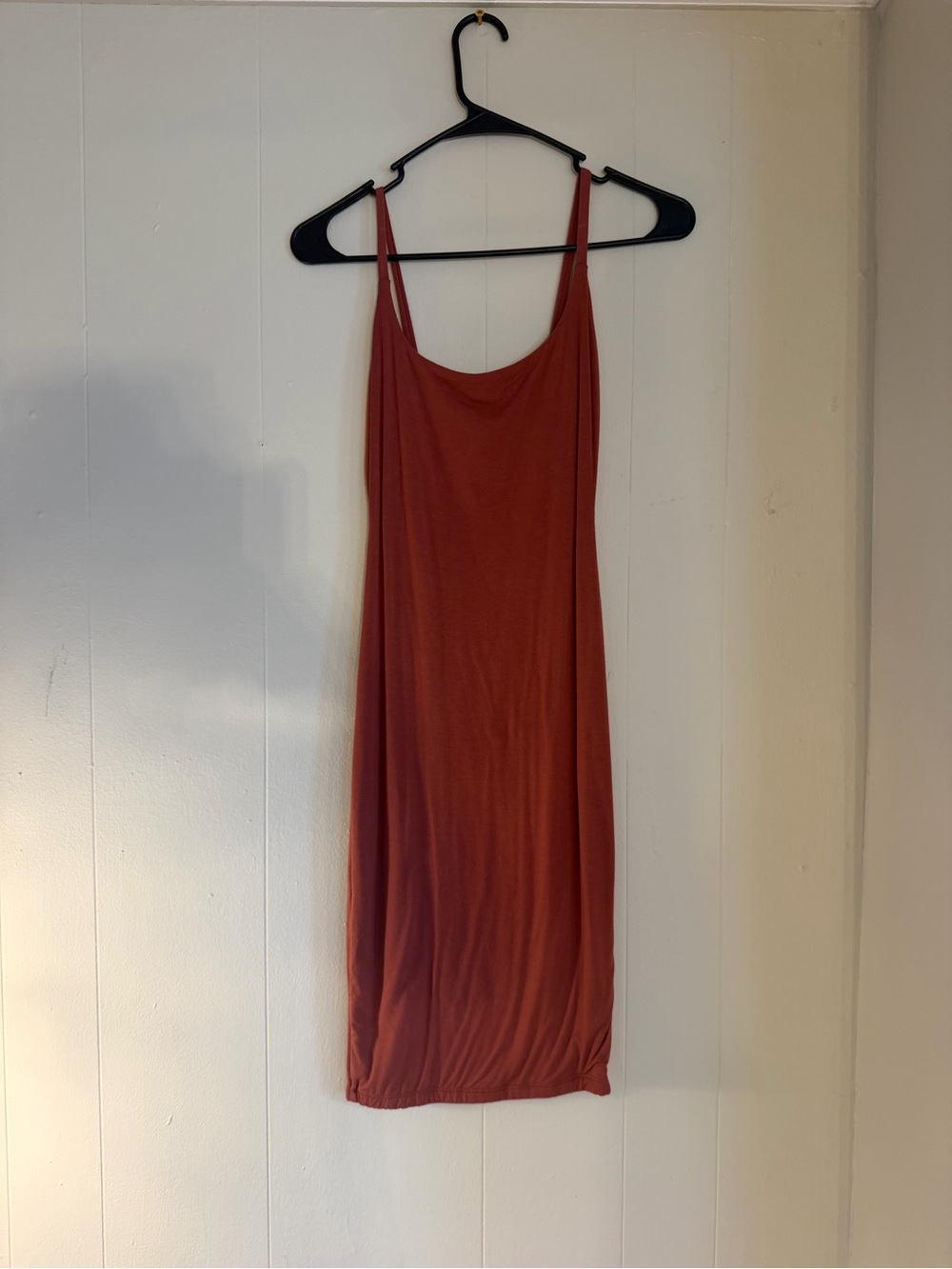Windsor Brick Red Slip Mini Dress